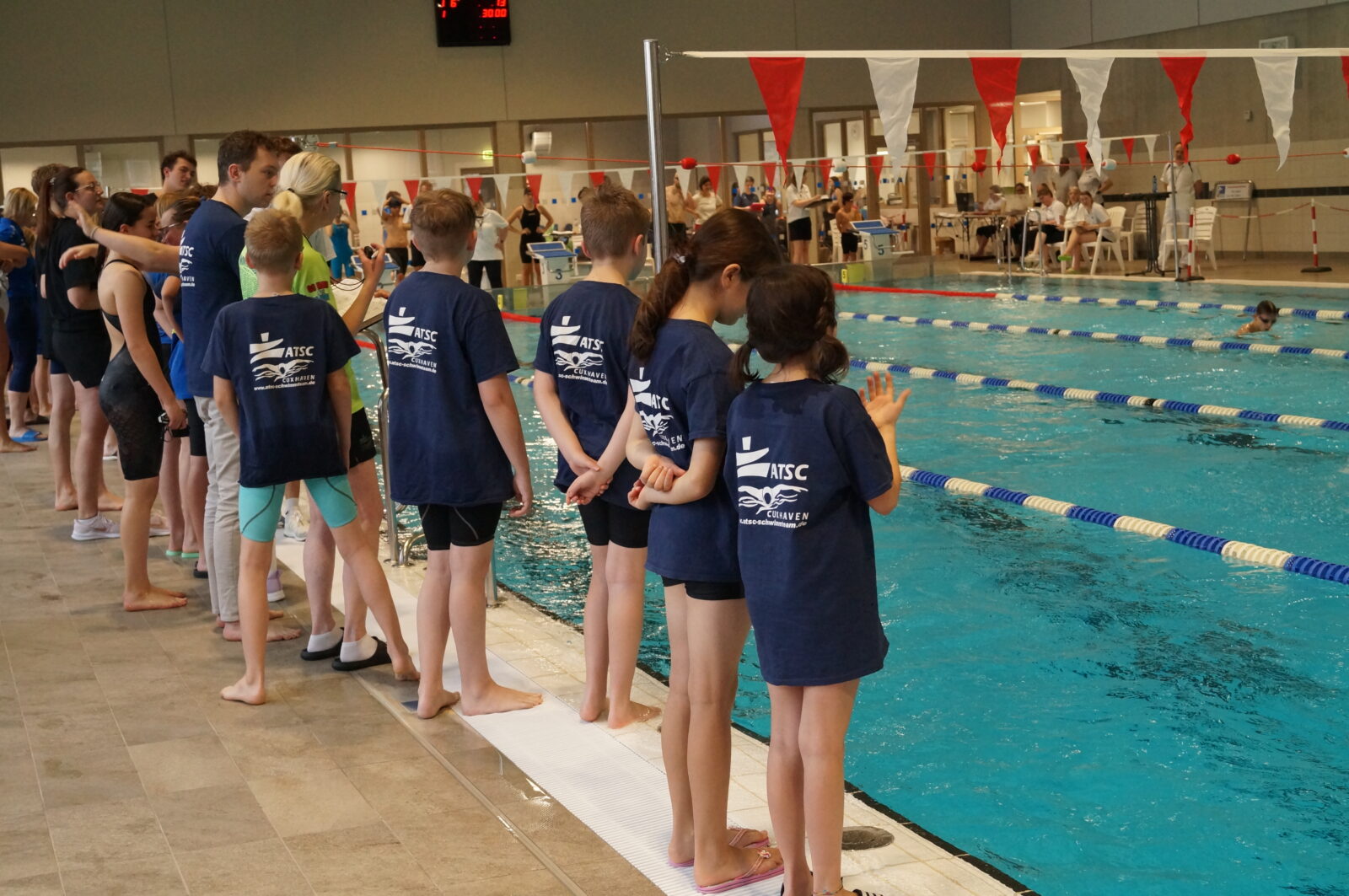 Anfeuern ist Ehrensache, nicht nur bei den Großveranstaltungen der ATSC-Schwimmabteilung.